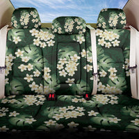 Green Tropical Hawaii Back Car Seat Cover Seamless Monstera Plumeria Hawaiian Pattern - Polynesian Pride