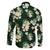 Green Tropical Hawaii Family Matching Long Sleeve Bodycon Dress and Hawaiian Shirt Seamless Monstera Plumeria Hawaiian Pattern - Polynesian Pride