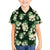 Green Tropical Hawaii Family Matching Long Sleeve Bodycon Dress and Hawaiian Shirt Seamless Monstera Plumeria Hawaiian Pattern - Polynesian Pride
