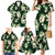 Green Tropical Hawaii Family Matching Mermaid Dress and Hawaiian Shirt Seamless Monstera Plumeria Hawaiian Pattern - Polynesian Pride