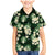 Green Tropical Hawaii Family Matching Mermaid Dress and Hawaiian Shirt Seamless Monstera Plumeria Hawaiian Pattern - Polynesian Pride