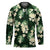 Green Tropical Hawaii Hockey Jersey Seamless Monstera Plumeria Hawaiian Pattern - Polynesian Pride