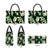 Green Tropical Hawaii Leather Bag Seamless Monstera Plumeria Hawaiian Pattern - Polynesian Pride