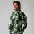 Green Tropical Hawaii Long Sleeve Polo Shirt Seamless Monstera Plumeria Hawaiian Pattern - Polynesian Pride