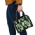 Green Tropical Hawaii Shoulder Handbag Seamless Monstera Plumeria Hawaiian Pattern - Polynesian Pride