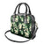 Green Tropical Hawaii Shoulder Handbag Seamless Monstera Plumeria Hawaiian Pattern - Polynesian Pride
