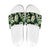 Green Tropical Hawaii Slide Sandals Seamless Monstera Plumeria Hawaiian Pattern - Polynesian Pride