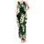 Green Tropical Hawaii Tank Maxi Dress Seamless Monstera Plumeria Hawaiian Pattern - Polynesian Pride