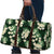 Green Tropical Hawaii Travel Bag Seamless Monstera Plumeria Hawaiian Pattern - Polynesian Pride
