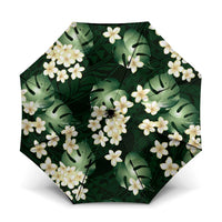 Green Tropical Hawaii Umbrella Seamless Monstera Plumeria Hawaiian Pattern - Polynesian Pride