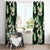 Green Tropical Hawaii Window Curtain Seamless Monstera Plumeria Hawaiian Pattern - Polynesian Pride