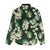Green Tropical Hawaii Women Casual Shirt Seamless Monstera Plumeria Hawaiian Pattern - Polynesian Pride