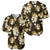 Gold Tropical Hawaii Baseball Jersey Seamless Monstera Plumeria Hawaiian Pattern - Polynesian Pride