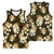 Gold Tropical Hawaii Basketball Jersey Seamless Monstera Plumeria Hawaiian Pattern - Polynesian Pride