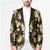 Gold Tropical Hawaii Blazer Seamless Monstera Plumeria Hawaiian Pattern - Polynesian Pride