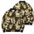 Gold Tropical Hawaii Bomber Puffer Jacket Seamless Monstera Plumeria Hawaiian Pattern - Polynesian Pride