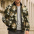 Gold Tropical Hawaii Bomber Puffer Jacket Seamless Monstera Plumeria Hawaiian Pattern - Polynesian Pride