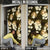 Gold Tropical Hawaii Door Cover Seamless Monstera Plumeria Hawaiian Pattern - Polynesian Pride