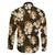 Gold Tropical Hawaii Family Matching Off The Shoulder Long Sleeve Dress and Hawaiian Shirt Seamless Monstera Plumeria Hawaiian Pattern - Polynesian Pride