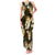 Gold Tropical Hawaii Family Matching Tank Maxi Dress and Hawaiian Shirt Seamless Monstera Plumeria Hawaiian Pattern - Polynesian Pride