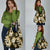 Gold Tropical Hawaii Grocery Bag Seamless Monstera Plumeria Hawaiian Pattern - Polynesian Pride