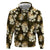 Gold Tropical Hawaii Hoodie Seamless Monstera Plumeria Hawaiian Pattern - Polynesian Pride