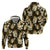 Gold Tropical Hawaii Hoodie Seamless Monstera Plumeria Hawaiian Pattern - Polynesian Pride
