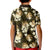 Gold Tropical Hawaii Kid Polo Shirt Seamless Monstera Plumeria Hawaiian Pattern - Polynesian Pride