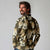Gold Tropical Hawaii Long Sleeve Polo Shirt Seamless Monstera Plumeria Hawaiian Pattern - Polynesian Pride