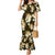 Gold Tropical Hawaii Mermaid Dress Seamless Monstera Plumeria Hawaiian Pattern - Polynesian Pride