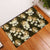 Gold Tropical Hawaii Rubber Doormat Seamless Monstera Plumeria Hawaiian Pattern - Polynesian Pride