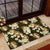 Gold Tropical Hawaii Rubber Doormat Seamless Monstera Plumeria Hawaiian Pattern - Polynesian Pride