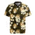 Gold Tropical Hawaii Rugby Jersey Seamless Monstera Plumeria Hawaiian Pattern - Polynesian Pride