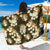 Gold Tropical Hawaii Sarong Seamless Monstera Plumeria Hawaiian Pattern - Polynesian Pride