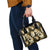 Gold Tropical Hawaii Shoulder Handbag Seamless Monstera Plumeria Hawaiian Pattern - Polynesian Pride