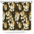 Gold Tropical Hawaii Shower Curtain Seamless Monstera Plumeria Hawaiian Pattern - Polynesian Pride