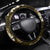 Gold Tropical Hawaii Steering Wheel Cover Seamless Monstera Plumeria Hawaiian Pattern - Polynesian Pride