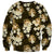 Gold Tropical Hawaii Sweatshirt Seamless Monstera Plumeria Hawaiian Pattern - Polynesian Pride
