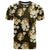 Gold Tropical Hawaii T Shirt Seamless Monstera Plumeria Hawaiian Pattern - Polynesian Pride