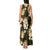 Gold Tropical Hawaii Tank Maxi Dress Seamless Monstera Plumeria Hawaiian Pattern - Polynesian Pride