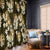 Gold Tropical Hawaii Window Curtain Seamless Monstera Plumeria Hawaiian Pattern - Polynesian Pride