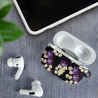 Purple Tropical Hawaii AirPods Case Seamless Monstera Plumeria Hawaiian Pattern - Polynesian Pride