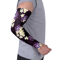 Purple Tropical Hawaii Arm Sleeves Seamless Monstera Plumeria Hawaiian Pattern - Polynesian Pride