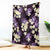 Purple Tropical Hawaii Blanket Seamless Monstera Plumeria Hawaiian Pattern - Polynesian Pride