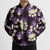 Purple Tropical Hawaii Bomber Puffer Jacket Seamless Monstera Plumeria Hawaiian Pattern - Polynesian Pride