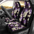 Purple Tropical Hawaii Car Seat Cover Seamless Monstera Plumeria Hawaiian Pattern - Polynesian Pride