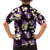 Purple Tropical Hawaii Family Matching Off The Shoulder Long Sleeve Dress and Hawaiian Shirt Seamless Monstera Plumeria Hawaiian Pattern - Polynesian Pride