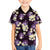 Purple Tropical Hawaii Family Matching Off The Shoulder Long Sleeve Dress and Hawaiian Shirt Seamless Monstera Plumeria Hawaiian Pattern - Polynesian Pride