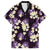 Purple Tropical Hawaii Family Matching Off Shoulder Maxi Dress and Hawaiian Shirt Seamless Monstera Plumeria Hawaiian Pattern - Polynesian Pride
