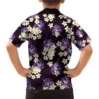 Purple Tropical Hawaii Family Matching Puletasi and Hawaiian Shirt Seamless Monstera Plumeria Hawaiian Pattern - Polynesian Pride